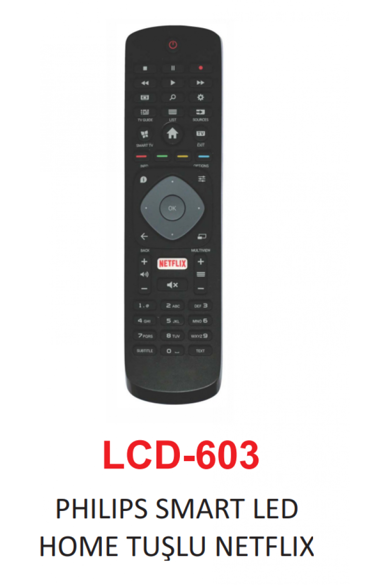 Lg Netflix Prime Video Movies Tuşlu Lcd Smart Led Tv Uzaktan Kumanda LCD-606 (125125)