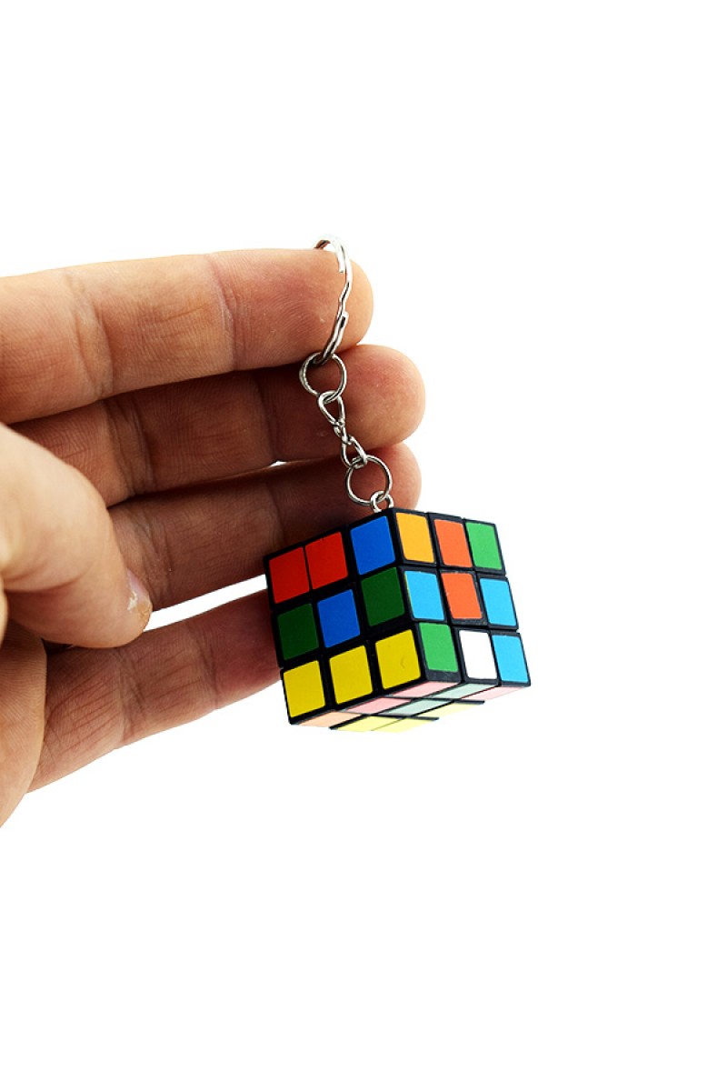 Nostaljik Zeka Küpü Sihirli Mini Rubik Anahtarlık (125125)