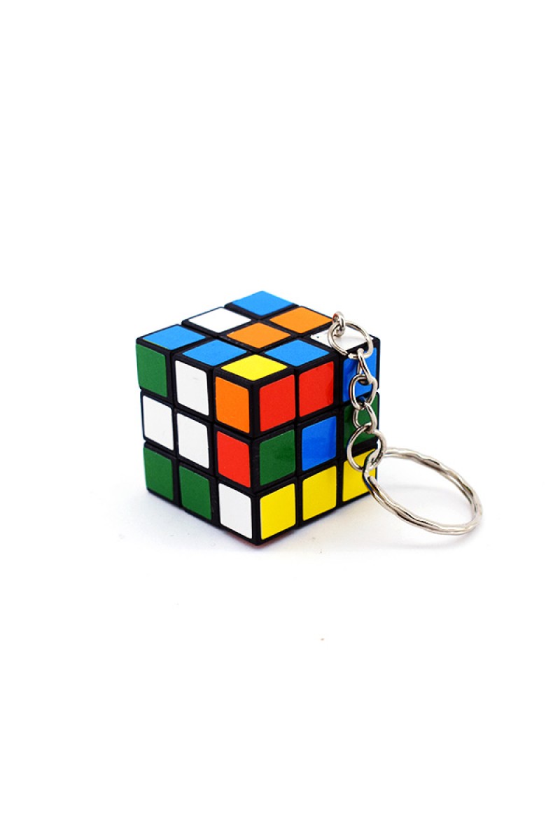 Nostaljik Zeka Küpü Sihirli Mini Rubik Anahtarlık (125125)